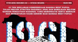 Solidaritas Rakyat Indonesia Bersama Mahasiswa Papua Gelar Aksi 1 Desember, di Kedubes AS Jakarta