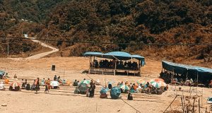 Pembangunan Gereja Katolik St.Paulus Obaikagopa Paroki Bomomani Keuskupan Timika, didukung Umat dari Gereja Kristen Wogey, Mapiha Umat gereja Katolik Stasi St. Paulus Obaikagopa Paroki Maria Kampung Obaikagopa, Distrik Mapia, Kabupaten Dogiyai Provinsi Papua Tengah saat menyaksikan peletakan batu pertama pembagunan gedung gereja Katolik Stasi St. Paulus Obaikagopa Paroki Maria, pada Rabu, (06/11/2024).
