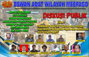 Dewan Adat Papua Meepago Gelar Diskusi Publik Terkait Tambang Rakyat: “Berkat atau Petaka?