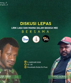 Komunitas Sastra Papua dan Panbers Musik Gelar Diskusi Musik dan Bahasa Mee di Meepago