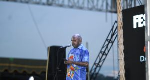 Abeth You : Sebanyak 1.132 peserta aktif memeriahkan Festival Media Se-Tanah Papua Perdana Ketua Panitia Festival Media I Abeth A. Youw yang diselenggarakan oleh Assosiasi Wartawan Papua - Doc. Humas AWP