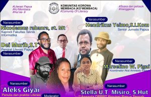 Sela Sela Peresmian Sekolah Cako Nusi, KO’MEMBACA Gelar Diskusi Publik Literasi di Nusi, Soroti Literasi di Papua Istimewah
