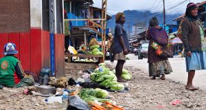 Mama-Mama Penjual Sayur di Pasar Waghete Meminta Lapak Sayur dari Nabire Harus di tutup