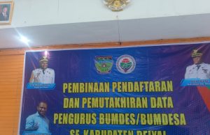 Kepala Dinas DPMK Deiyai Lakukan Pembinaan dan Pemuktahiran Data Pengurus BUMDes