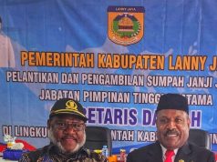Terius Yigibalom Apresiasi Pelantikan Sekda Definitif Lanny Jaya, Berharap Perkuat Program Bupati dan Wakil Bupati