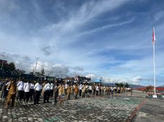 Apel Gabungan Pemda Deiyai, Asisten I Tekankan Disiplin ASN dan Pelaporan Tepat Waktu