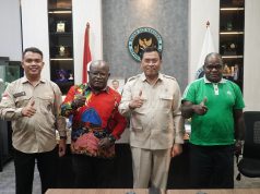 Wabup Deiyai Bahas Program Strategis Ekonomi Rakyat Bersama BGN Pusat