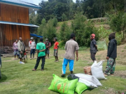 Ketua II DPRD Lanny Jaya Salurkan Bantuan Bama di Kampung Dura, Dorong Semangat Warga Kembangkan Kebun Baru