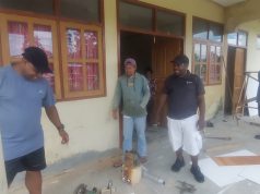 Ketua Baru KPA Jayawijaya Tonius Wenda dan Pengurus Bergerak Cepat, Renovasi Honai Kantor KPA dan Shelter Sebelum Memulai Pelayanan Keluar