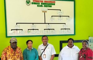 Kadinkes Deiyai Apresiasi Pendampingan Data SDMK oleh Tim SDK Papua Tengah
