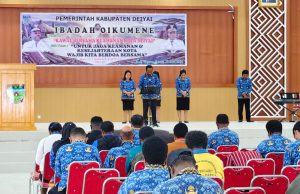 Pemkab Deiyai Gelar Ibadah Oikumene, ASN Diajak Doakan Keamanan dan Perdamaian Daerah