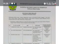 Delapan Kandidat Lolos Seleksi Administrasi Calon Sekda Deiyai, Lanjut Assessment di Nabire