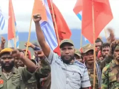 Kunjungan MenHAM ke Papua Dikritik, Wajah Kolonial Dinilai Masih Bertopeng HAM Juru Bicara Internasional Komite Nasional Papua Barat (KNPB) Victor Yeimo dalam sebuah aksi damai - Doc. Humas KNPB Pusat