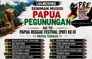 Satukan Nada dari Pegunungan, Musisi Reggae Se Lapago Launcing PRF Ke-XI Nabire Pada Jumat – Sabtu di Wamena