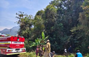 Satgas Damkar Pol PP Deiyai Tangani Kebakaran di Gunung Apeyai, Kampung Gakokebo