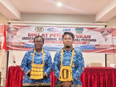 2 PIC Diklat Deiyai Apresiasi Perkembangan 25 Peserta Auditor OAP Ahli Pertama