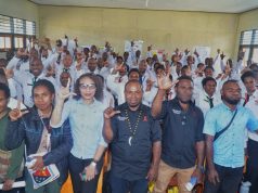 KPA Lanny Jaya Sosialisasikan HIV/AIDS di Tengah Pelatihan Laskar CPNS