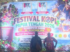 HIPMI Dogiyai Fasilitasi Petani Kopi Arabika Promosikan Tiga Produk Lokal di Festival Kopi Nabire
